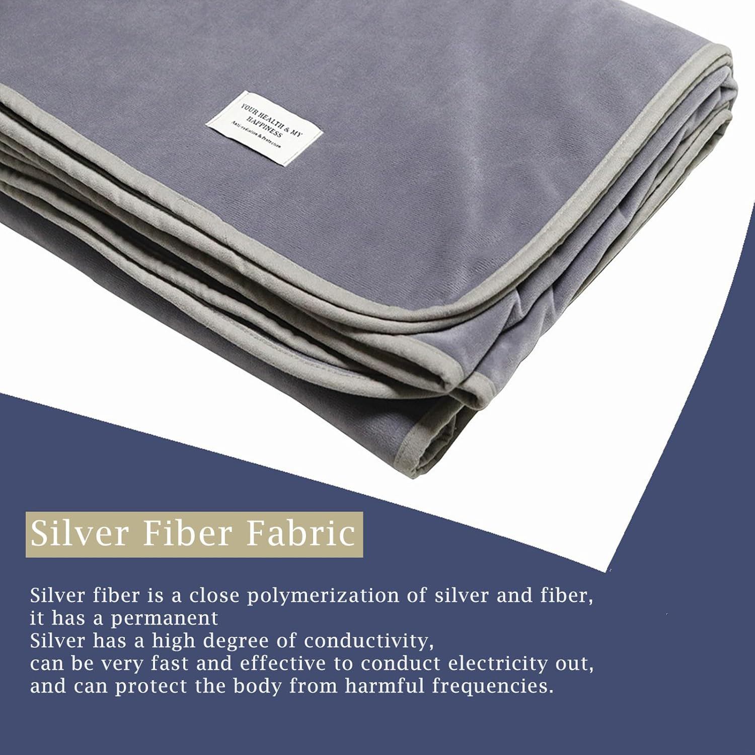 Pregnancy Protection Blanket Faraday Baby Belly Bed Throws Silver Fiber Blankets for Couch Car 26x40 Inch