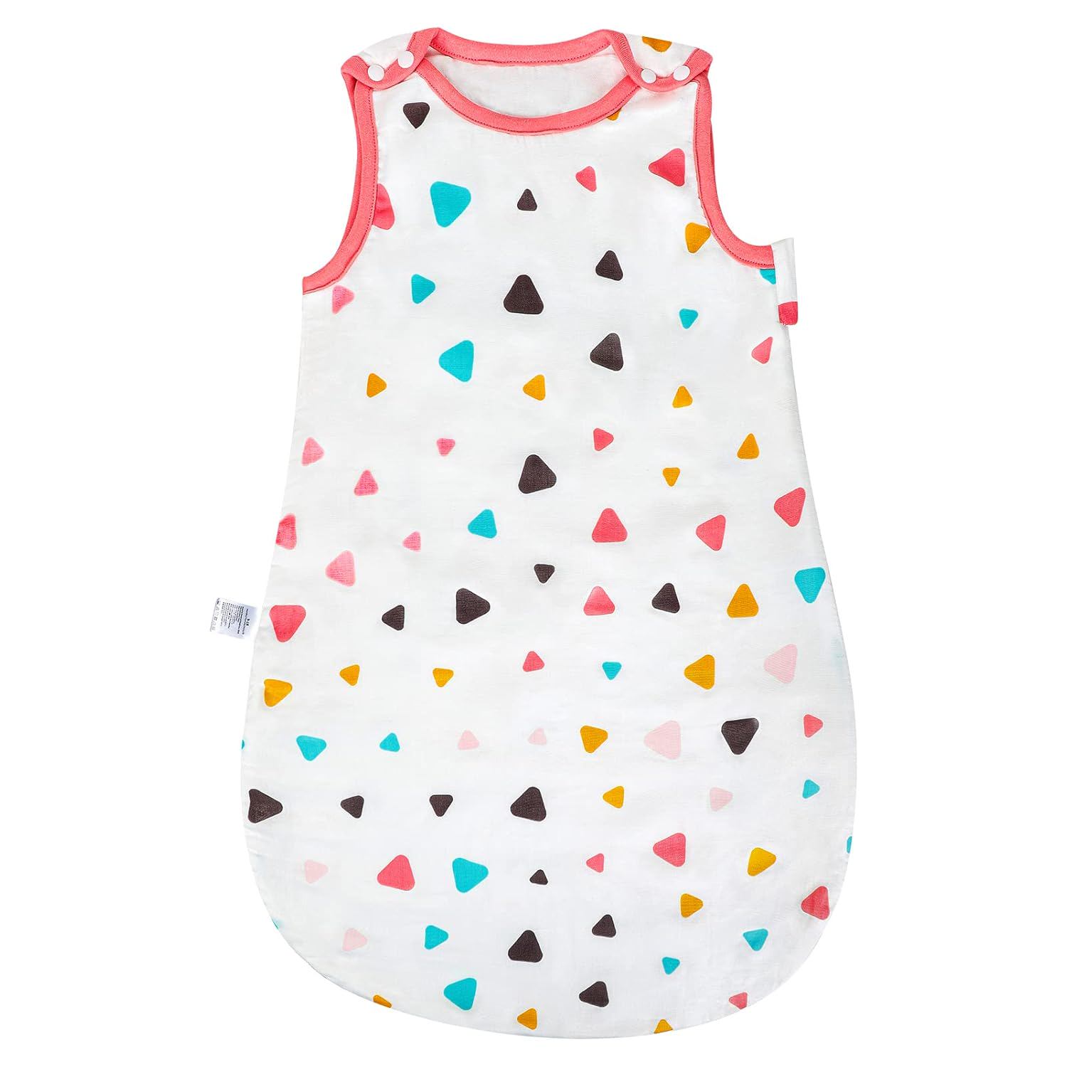 MOEMOE BABY Sleeping Sack, 0.5 Tog Toddler Wearable Blanket Muslin Cotton Swaddle Unisex, Girl, Boy Transition Sleeping Bag