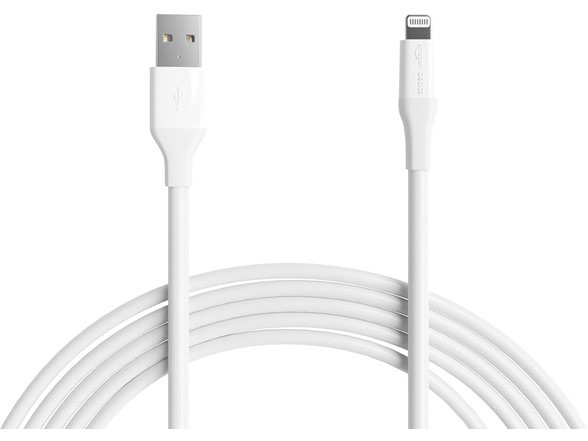 AmazonBasics USB-A to Lightning ABS MFi Certified Charging Cable - 10,000 Bend Lifespan