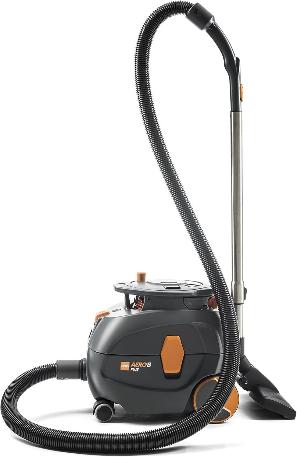 Aero 8 Plus Canister Dry Vacuum, 3.5 gallon, Grey/Orange