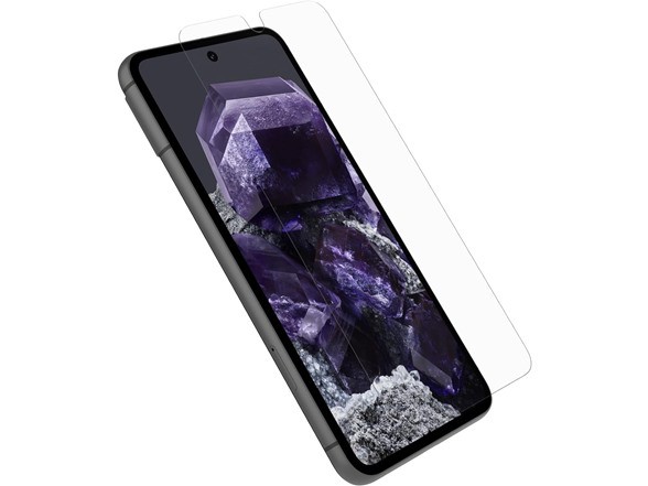 OtterBox Google Pixel 8 Alpha Flex Antimicrobial Screen Protector - CLEAR, precision fit, crystal clarity, flawless touch response, easy installation
