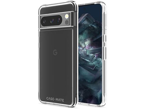 Case-Mate Google Pixel 8 PRO Case [12 FT Drop Protection] [Wireless Charging] - Shockproof, Anti Scratch